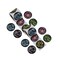 1 1/2" Glow in the-Dark Neon Dinosaur Paper Sticker Roll 100 Pc